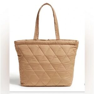 Vera Bradley tan quilted tote